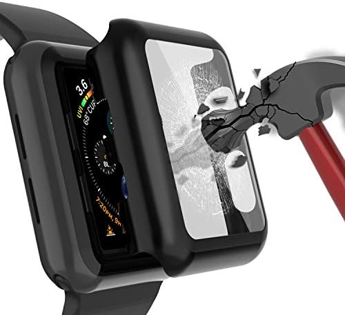 Punkcase for Apple Watch 42 ממ מארז פגוש w/לבנות מגן מסך | 9 שעות זכוכית מחוסמת מזג Iwatch 3